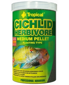 CICHLID HERBIVORE MEDIUM PELLET  5L/1.8KG---