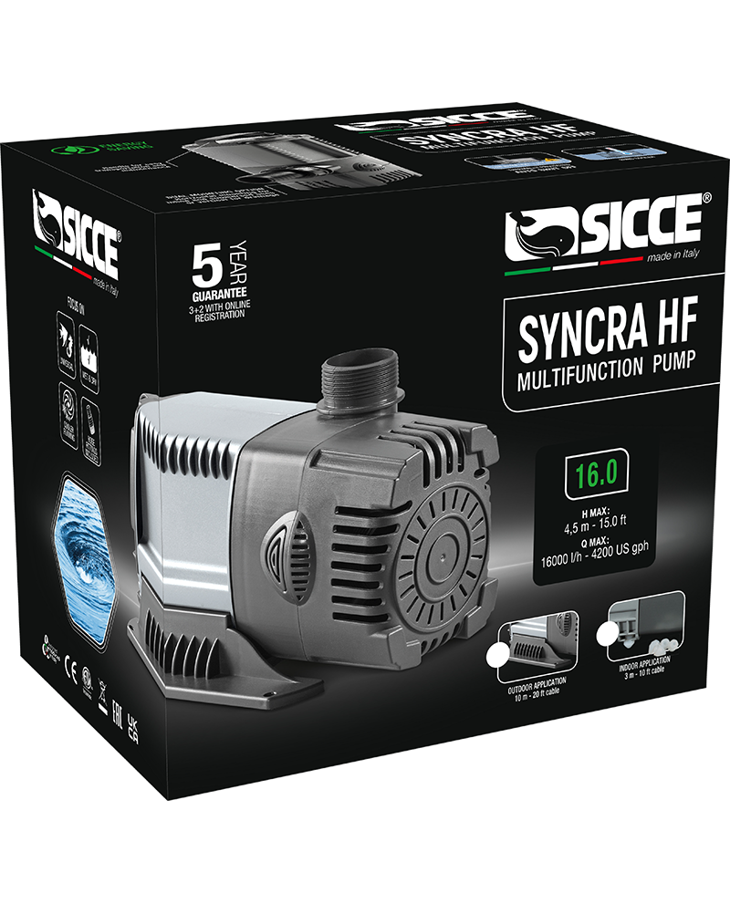 POMPE SYNCRA HF 16.0 16000l/h SICCE POMPE SYNCRA HF 16.0 16000l/h SICCE